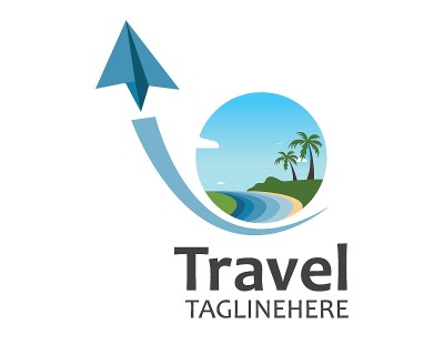 旅游标志图标为商务旅行社设计