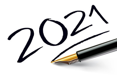 用钢笔写的2021年作为签名