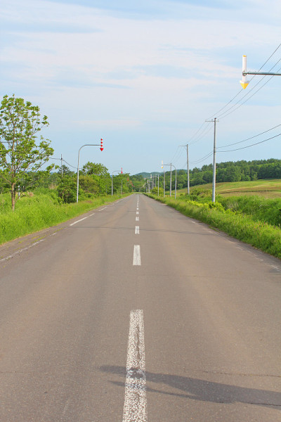 日本北海道夏里镇的壮丽景色。