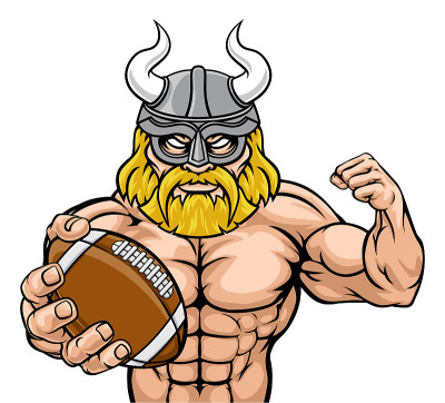 Viking American Football Sports Mascot