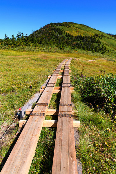 Aizukomagatake山和山路