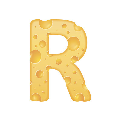 3d干酪字母R