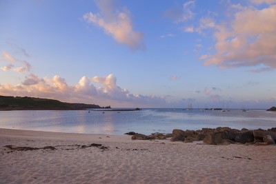 波斯克雷萨海滩，锡利群岛，英格兰