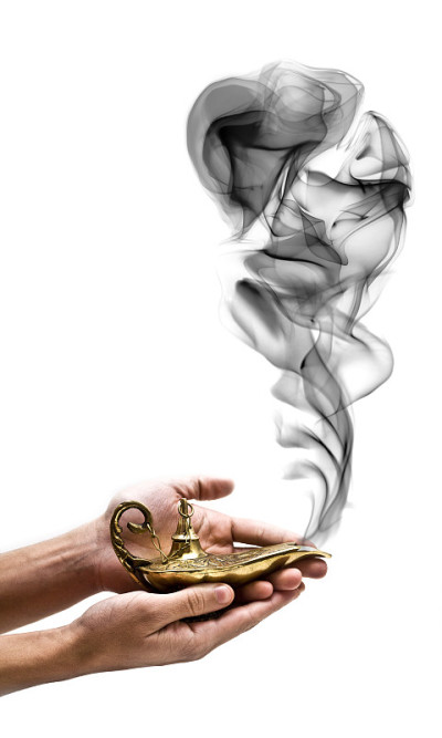 手持神灯