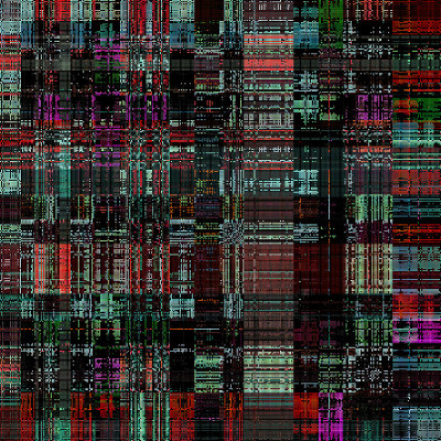 抽象数字分形，glitch艺术背景图像插图。