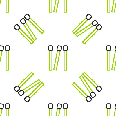 Line Matches icon isolated seamless pattern on whi