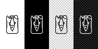 Set line Stop ocean plastic pollution icon isolate