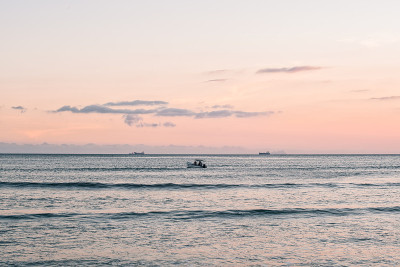 日落海滩风景