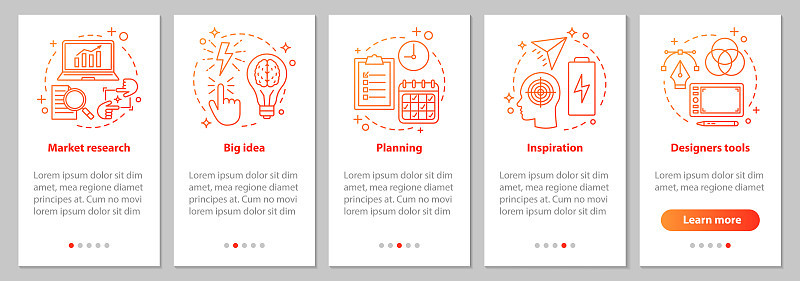 Graphic design development app screen