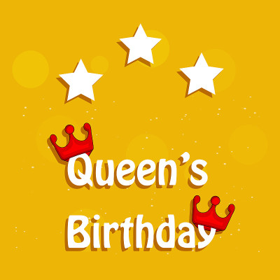 女王生日的背景插图