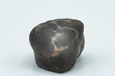 Chondrite Meteorite isolated, a piece of rock form