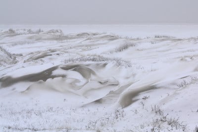 雪中的沙丘