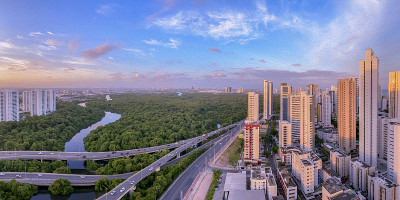 从Boa Viagem住宅区的全景