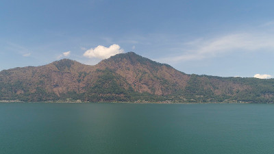 山景湖和天空