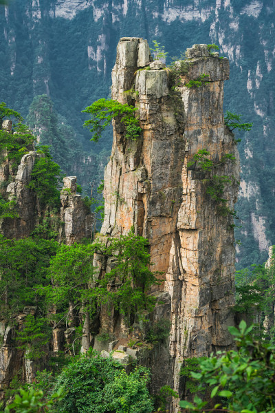 张家界天子山石柱景观