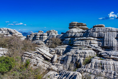 El Torcal de Antequera, Andalusia, Spain，在Antequer