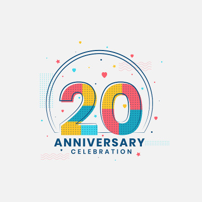 20 Anniversary celebration, Modern 20th Anniversar