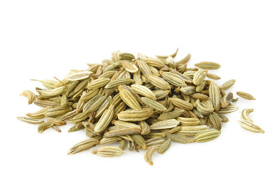 茴香种子上白色