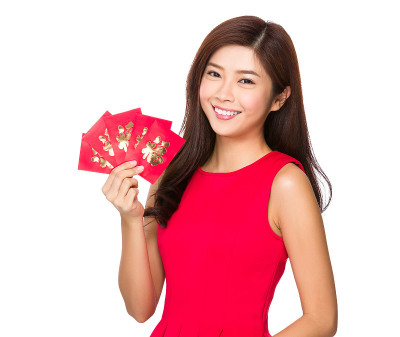 拿红包的女人