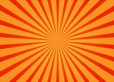 orange sunburst ray background