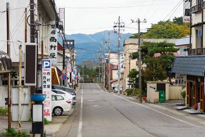 日本福岛的中泽温泉镇