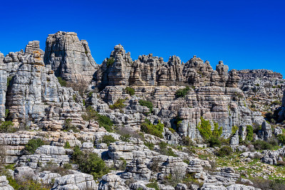 El Torcal de Antequera, Andalusia, Spain，在Antequer