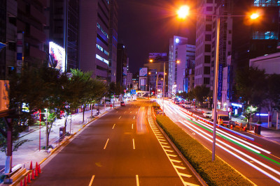 东京城市灯光