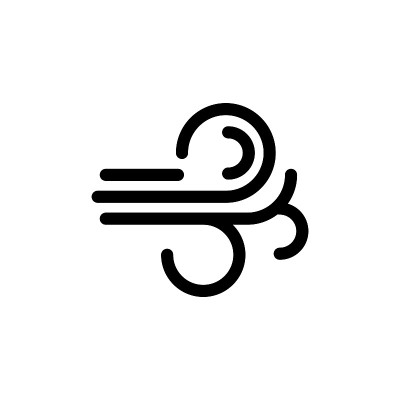 抗风的图标矢量插图。
