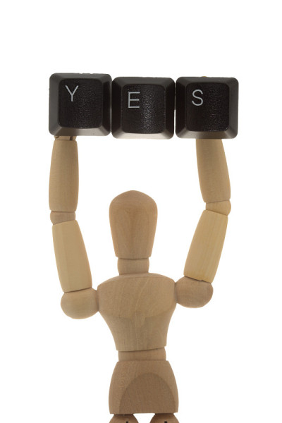 人体模型在高处显示YES