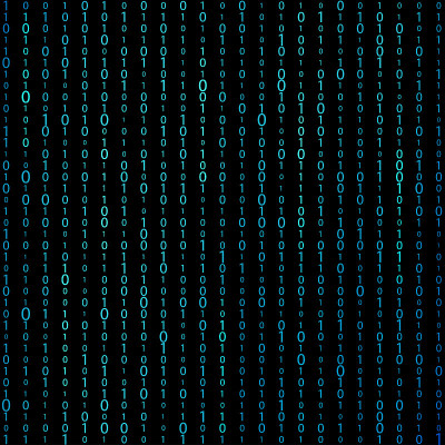 Matrix binary code background
