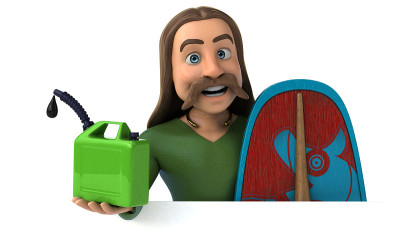 有趣的高卢- 3D插图