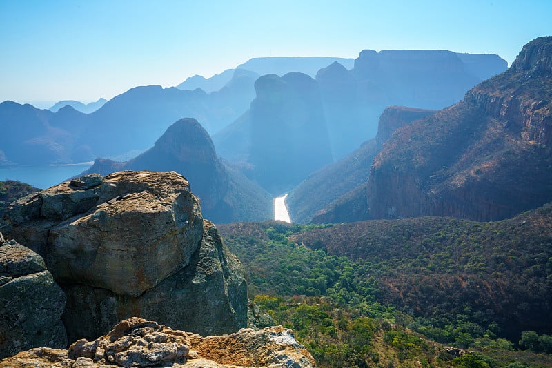 南非，布莱德河峡谷，上瞭望台，豹迹徒步旅行