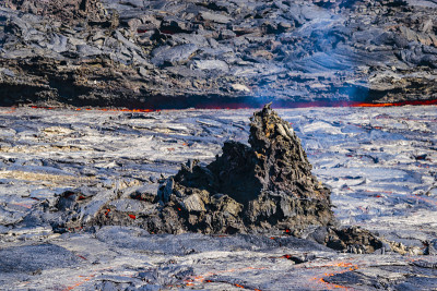 冰岛火山喷发