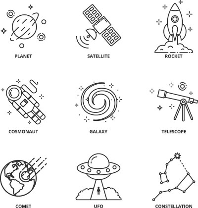 空间矢量图标集