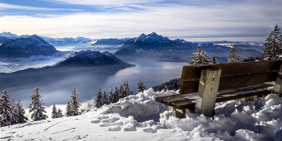 冬天和雪山