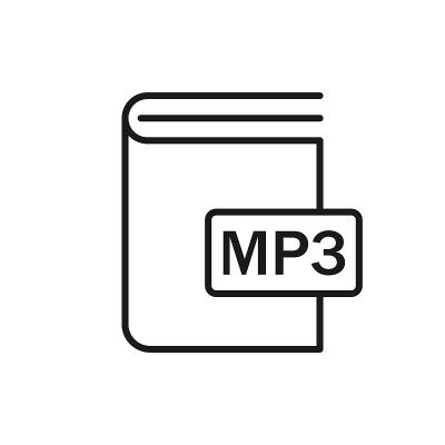 图书MP3格式图标。矢量图