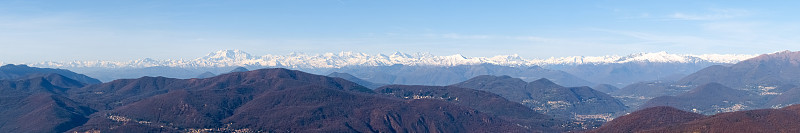 罗莎山的阿尔卑斯山