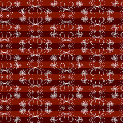 ornament of white color on some lines of light red