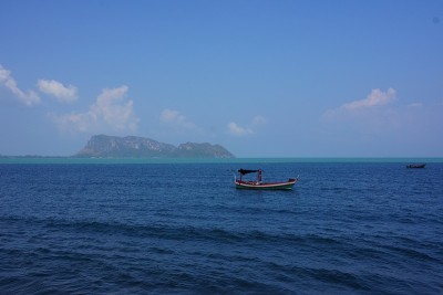 美丽的蓝色的大海