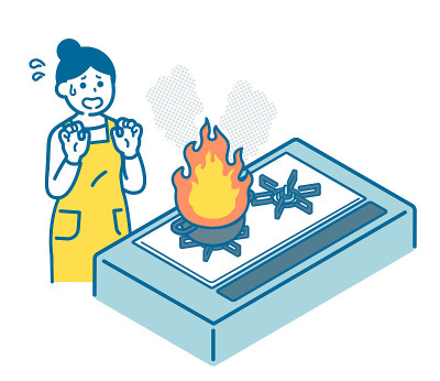 油着火了