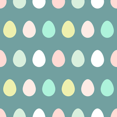 Easter eggs seamless pattern.