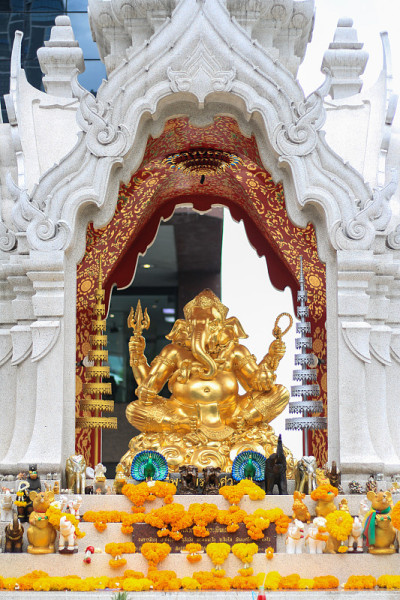 曼谷Ratchaprasong的皮卡内什或Ganesh神殿