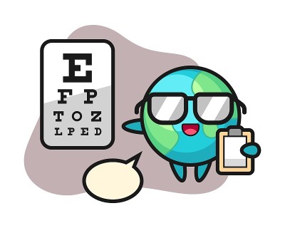 地球卡通作为一种眼科