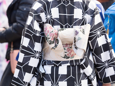 系着和服的带子