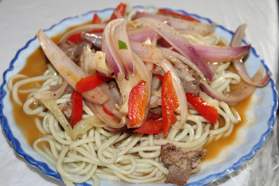 炒的面条
