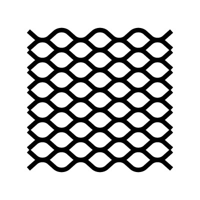 扩展金属片线图标矢量插图