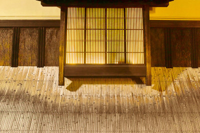 京都祗园町屋的特写
