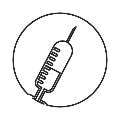 注射医疗隔离图标