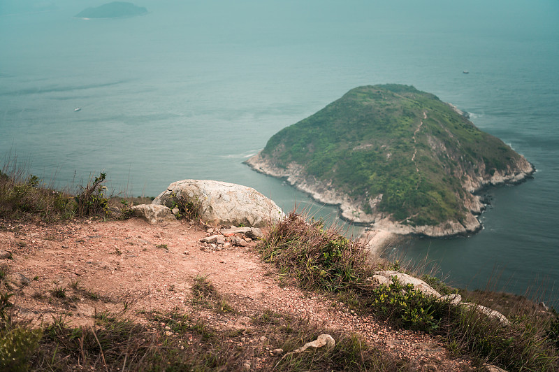 从玉葵山(约翰逊山)眺望鸭脷洲(港岛南鸭脷洲)