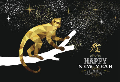 快乐中国猴年金低聚猿树